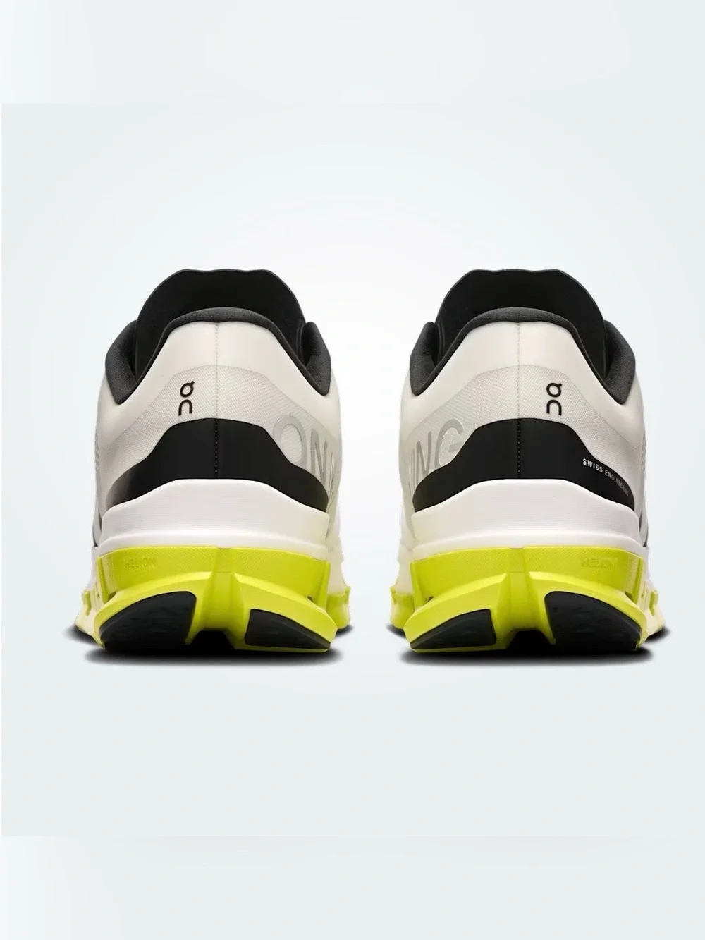 On Running White |Lime Cloudflow 5 Men  Athletic Running Shoes size 12.5 gently